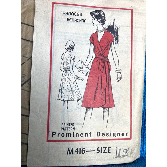 Frances Henaghan sewing pattern M 416 wrap dress size 12 - Picture 1 of 4